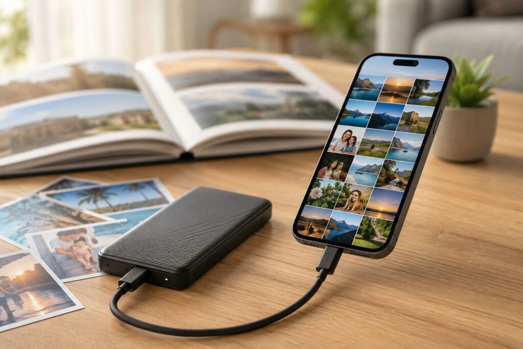 iPhone photos backup without iCloud